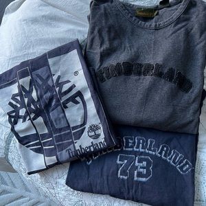 Timberland 3 shirts! 2 long sleeve and 1 shirt sleeve.